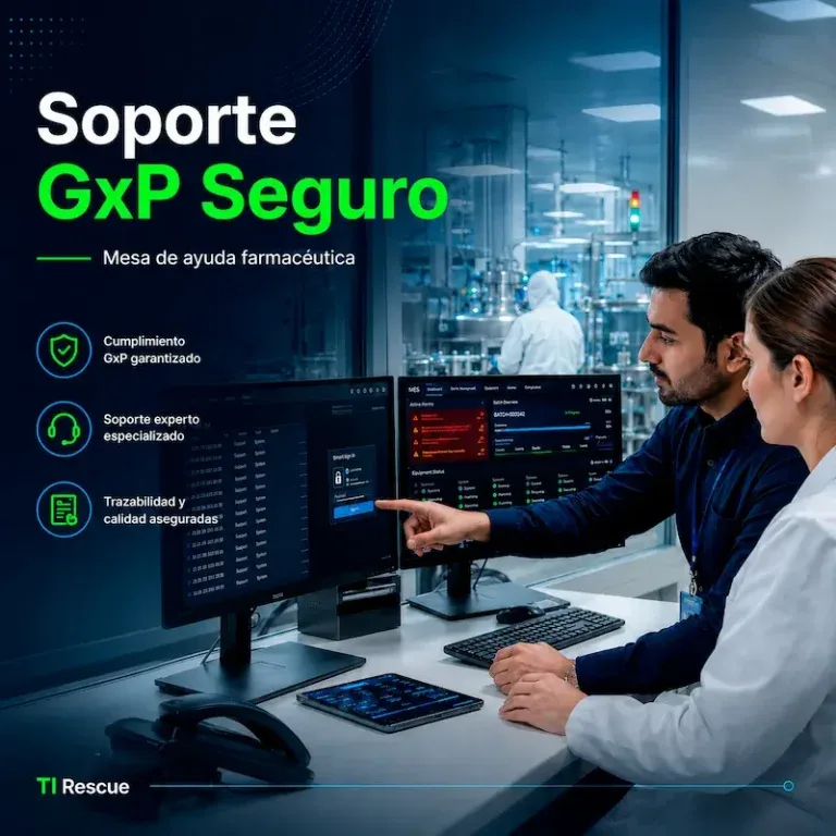 Mesa de ayuda farmacéutica: soporte técnico sin poner en riesgo el cumplimiento GxP