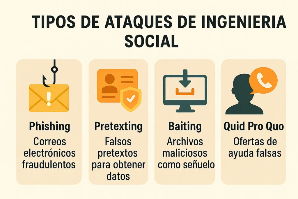 tipos de ataque de ingenieria social