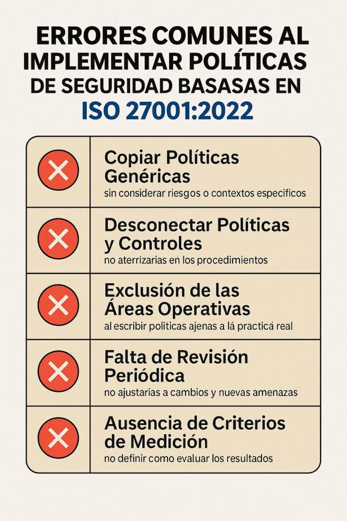 errores al implemenar politicas