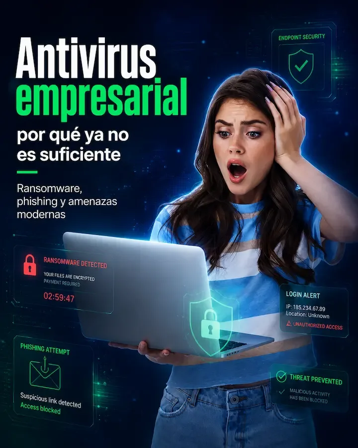 Por qué el antivirus ya no alcanza para proteger tu empresa