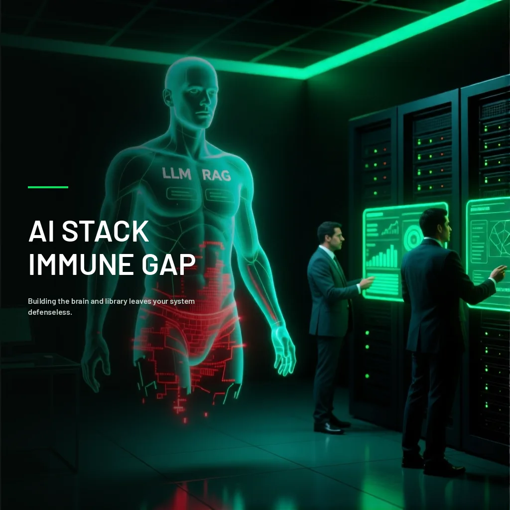 Your AI stack as a human body: why stopping at LLM + RAG leaves it without an immune system