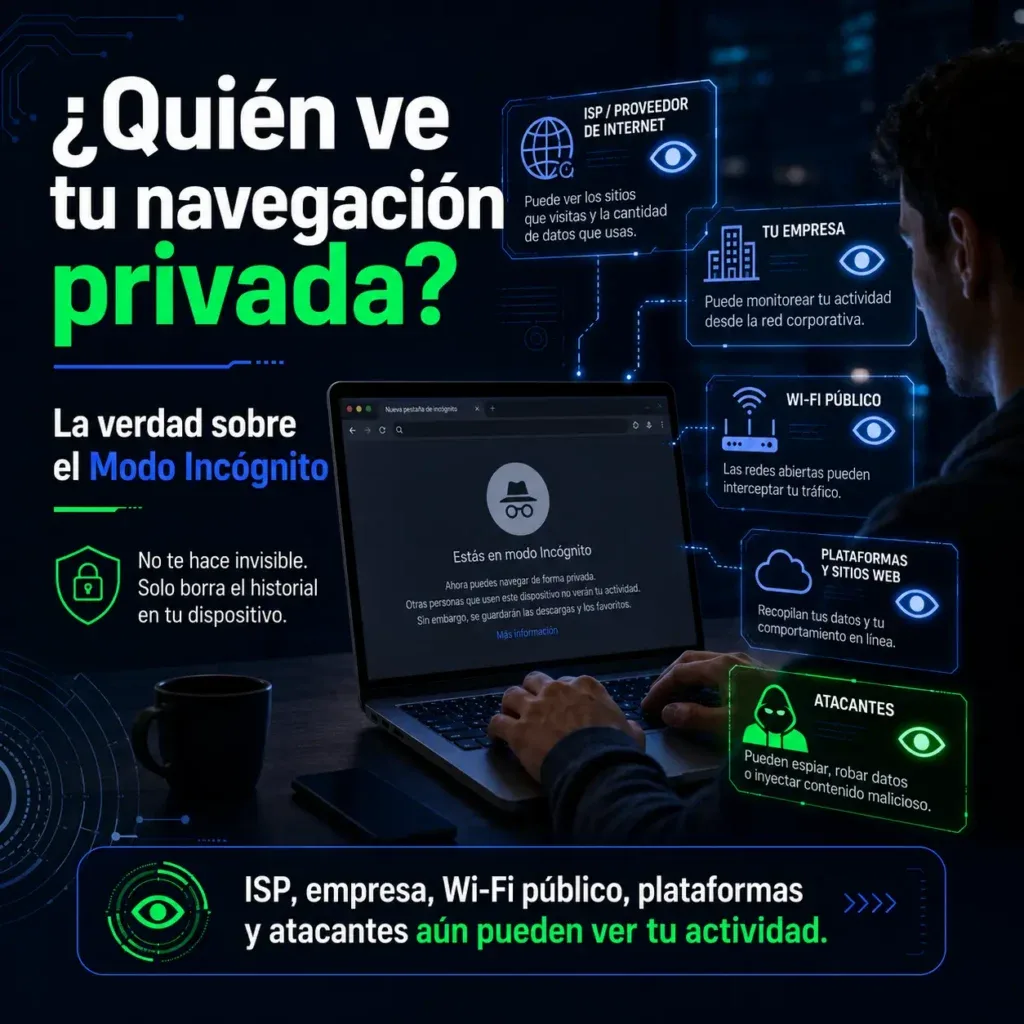 ¿Quién ve tu navegación privada en Colombia? La verdad sobre el Modo Incógnito