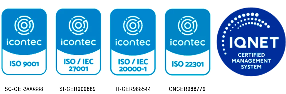 Certificaciones ICONTEC e IQNet de T.I. RESCUE