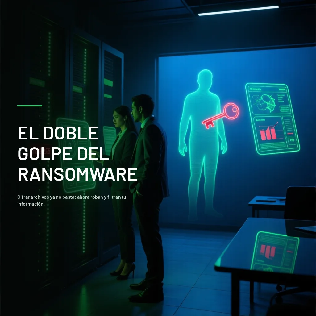 Doble Extorsión: Cuando el Ransomware No Solo Cifra, También Filtra tus Datos