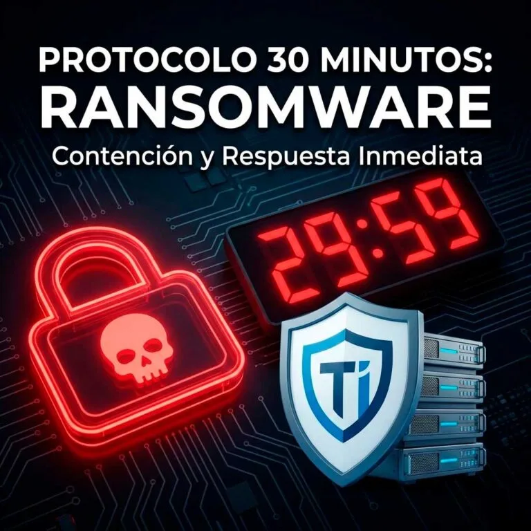 Ransomware: Protocolo de Contención de 30 Minutos (Guía de Rescate)