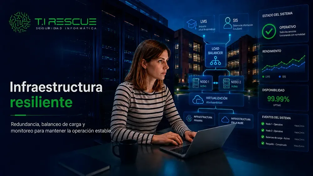 infraestructura resiliente para centros educativos