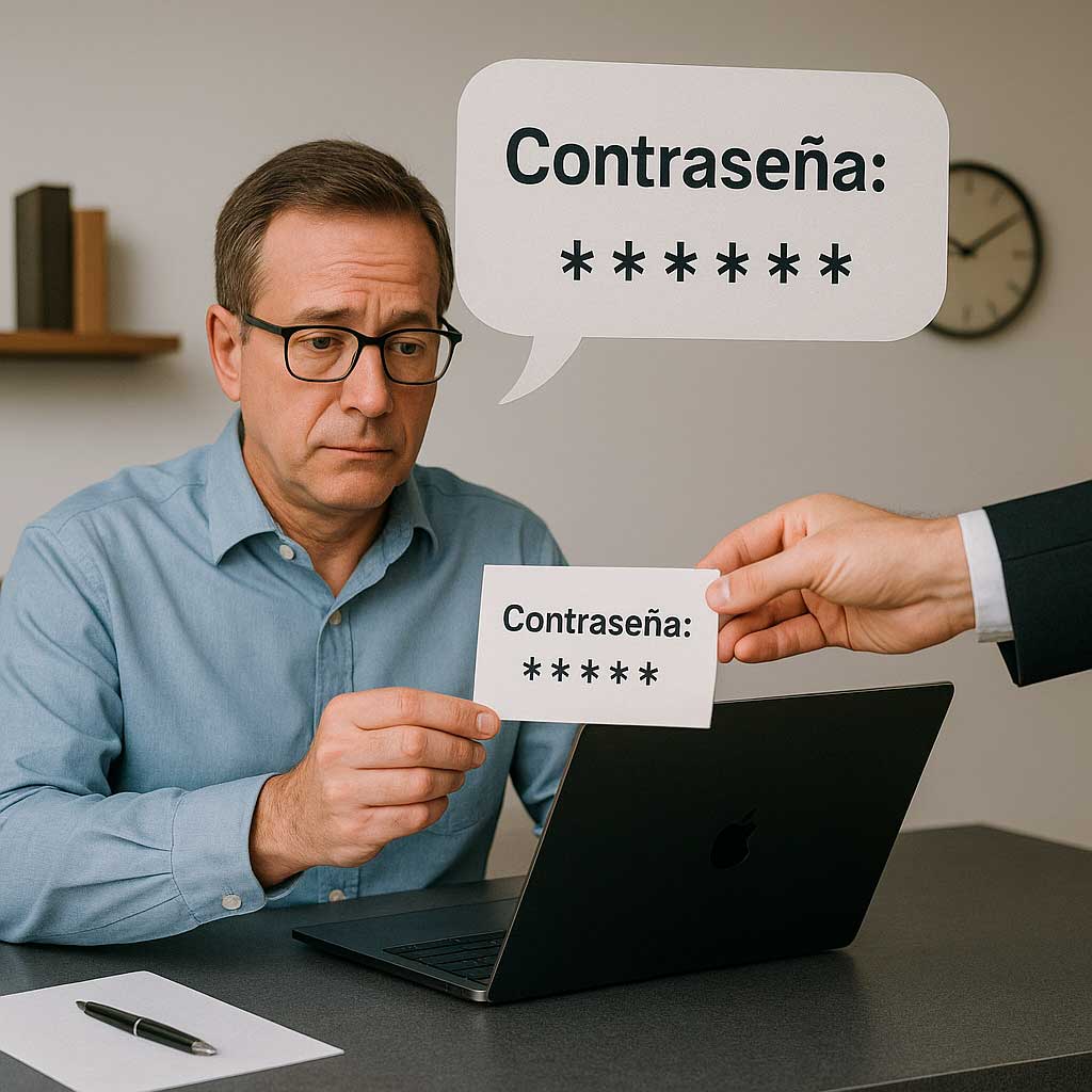 el dia que un empleado compartio su contraseña