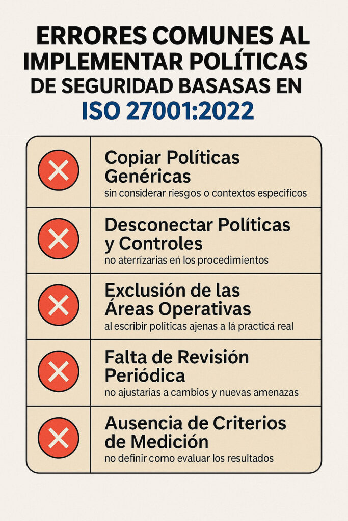 errores al implemenar politicas
