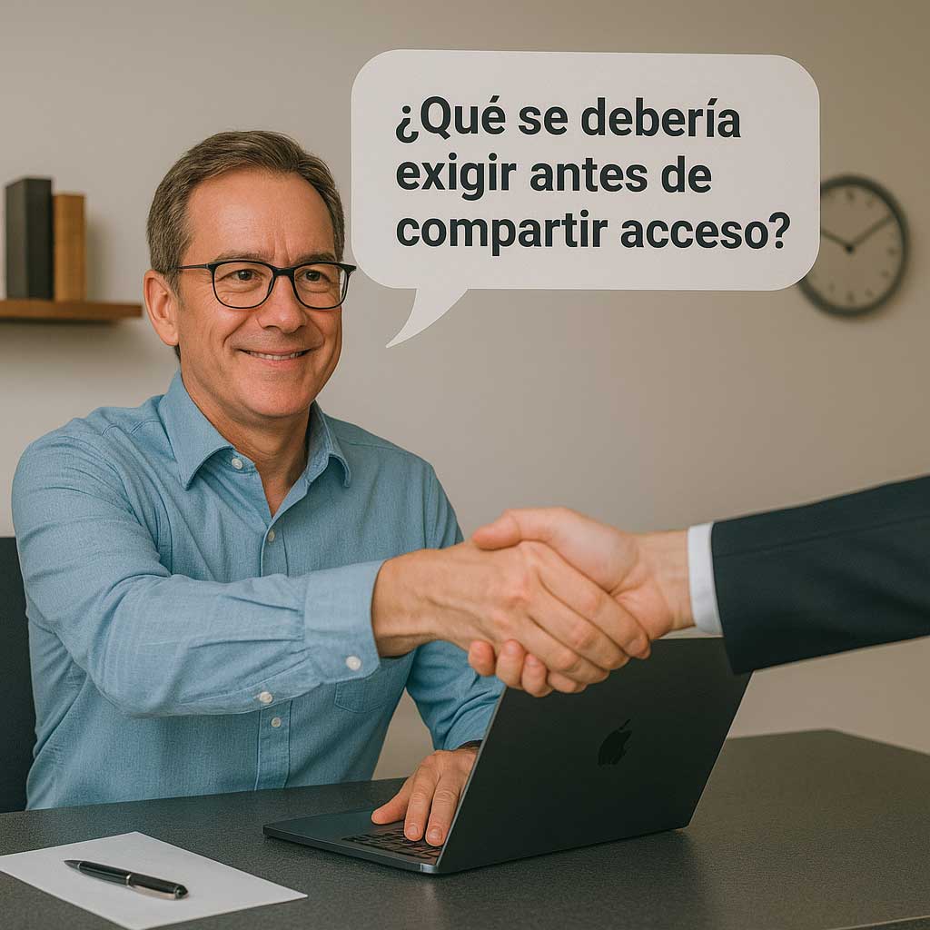 que deberia exigir antes de compartir acceso