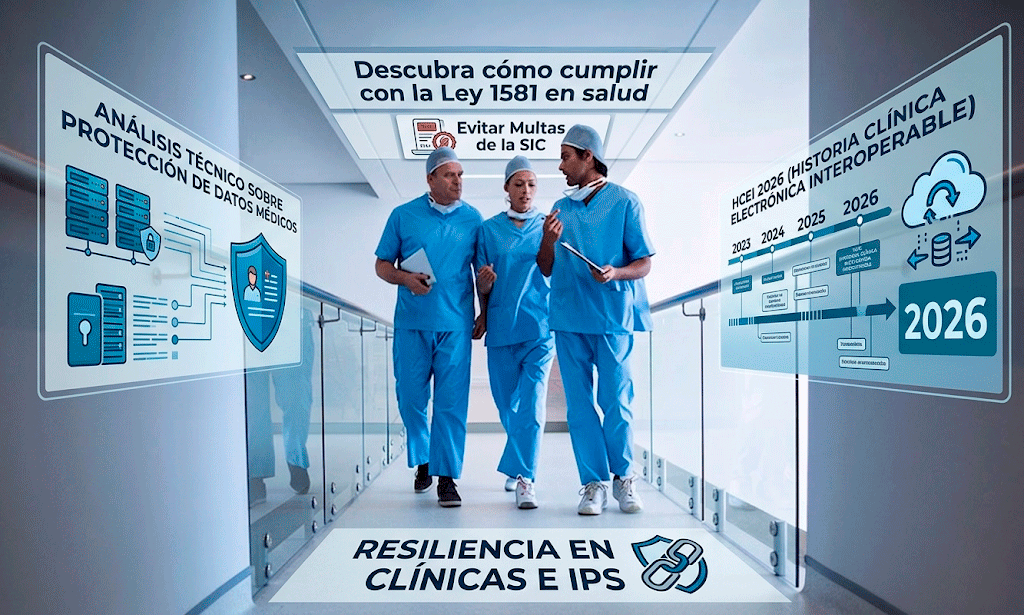 Protección de datos bajo la Ley 1581: Cómo evitar multas y fugas de información en su clínica o IPS