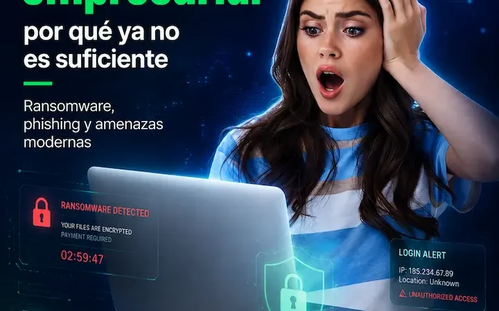 Por qué el antivirus ya no alcanza para proteger tu empresa