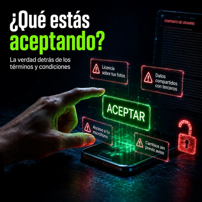 ¿Qué pasa realmente cuando aceptas términos y condiciones sin leer?