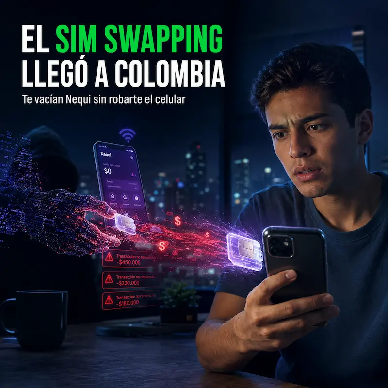 SIM Swapping en Colombia: Cómo te vacían Nequi sin robarte el celular (y cómo protegerte)